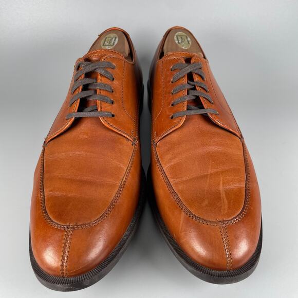 Cole Haan Grand OS Lenox Hill Men\'s 8.5 M Brown Split Toe Oxford Dress Shoes EUC main image 8